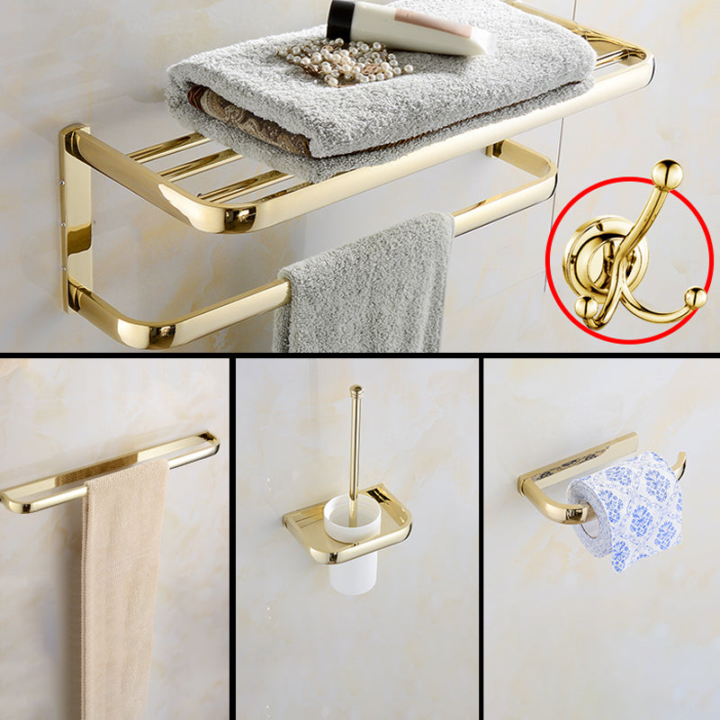 Chrome/Gold Bathroom Accessory Set Modern Metal Bathroom Hardware Set