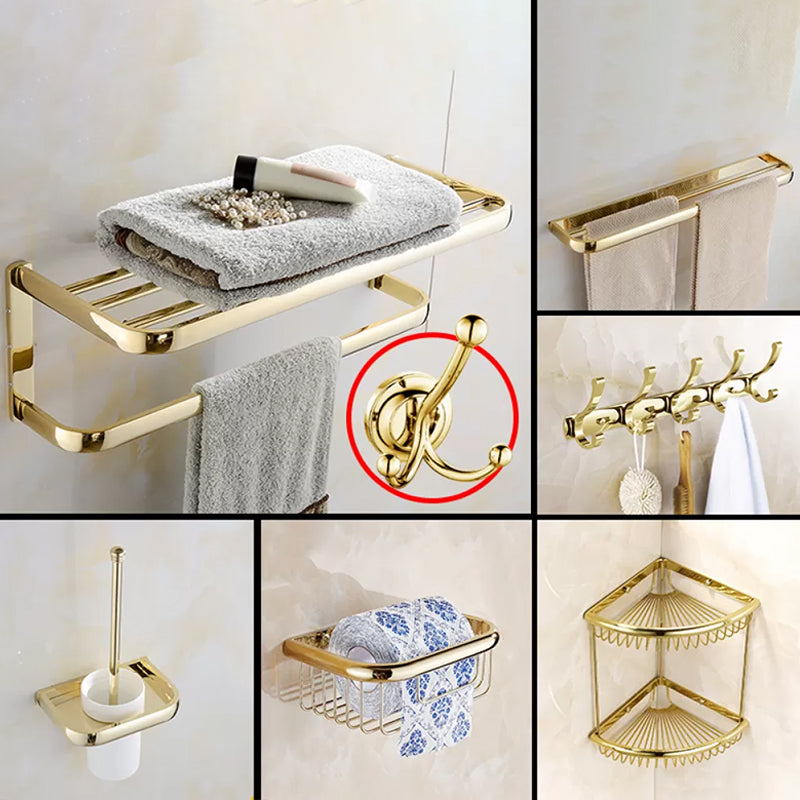 Chrome/Gold Bathroom Accessory Set Modern Metal Bathroom Hardware Set