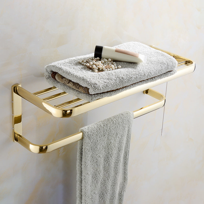 Chrome/Gold Bathroom Accessory Set Modern Metal Bathroom Hardware Set