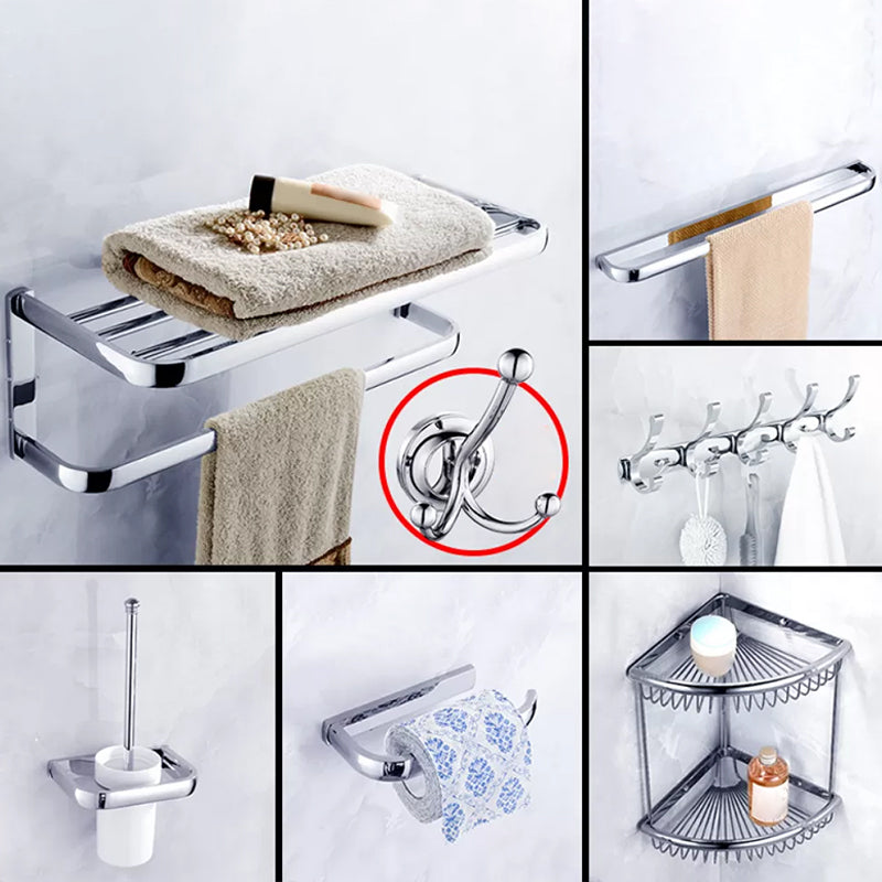 Chrome/Gold Bathroom Accessory Set Modern Metal Bathroom Hardware Set