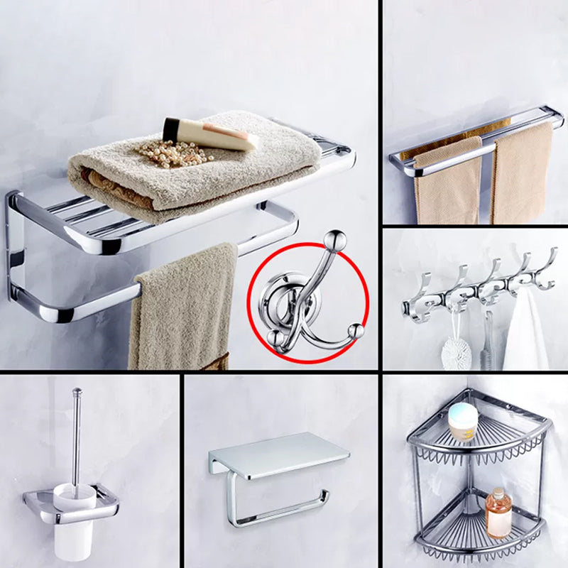 Chrome/Gold Bathroom Accessory Set Modern Metal Bathroom Hardware Set