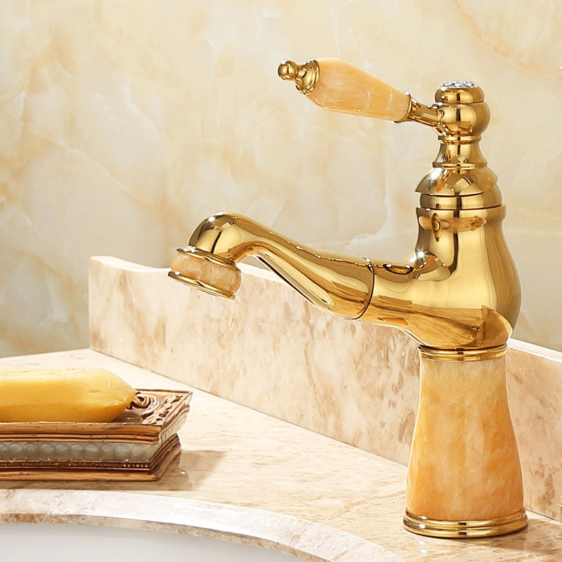 Traditional Deck Mounted Bronze Tub Faucet Set Single Handle Tub Filler Trim with Hose