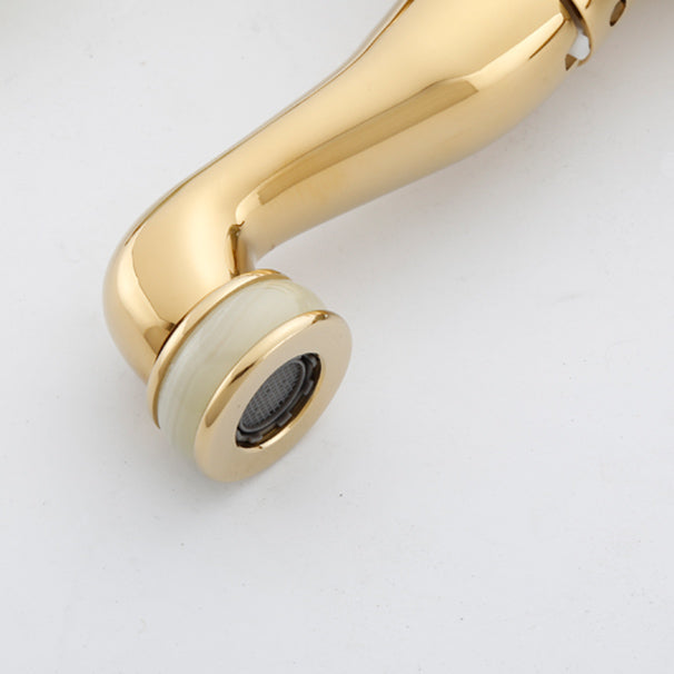 Traditional Deck Mounted Bronze Tub Faucet Set Single Handle Tub Filler Trim with Hose