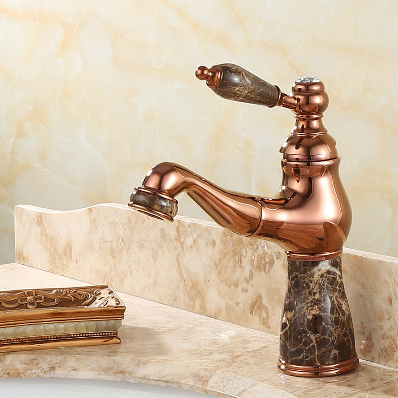 Traditional Deck Mounted Bronze Tub Faucet Set Single Handle Tub Filler Trim with Hose