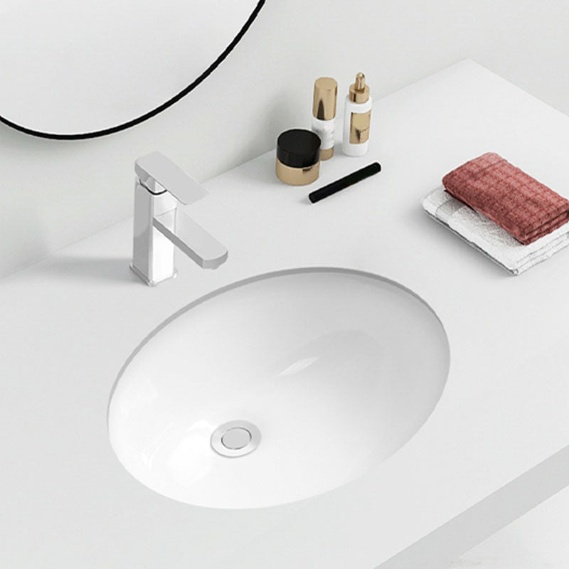 Modern Oval Wash Stand Ceramic Table Installation Bathroom Sink