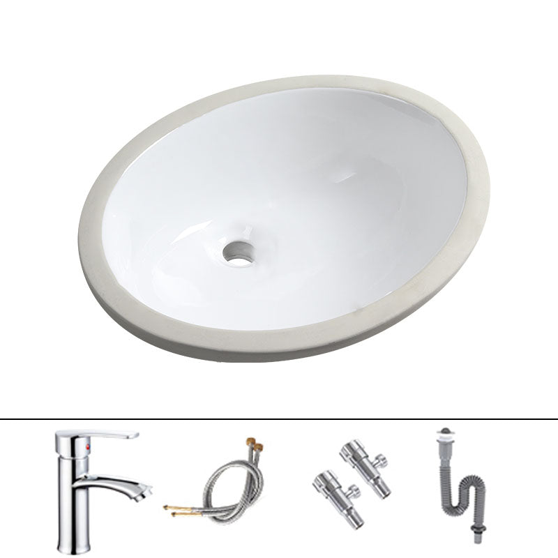 Modern Oval Wash Stand Ceramic Table Installation Bathroom Sink