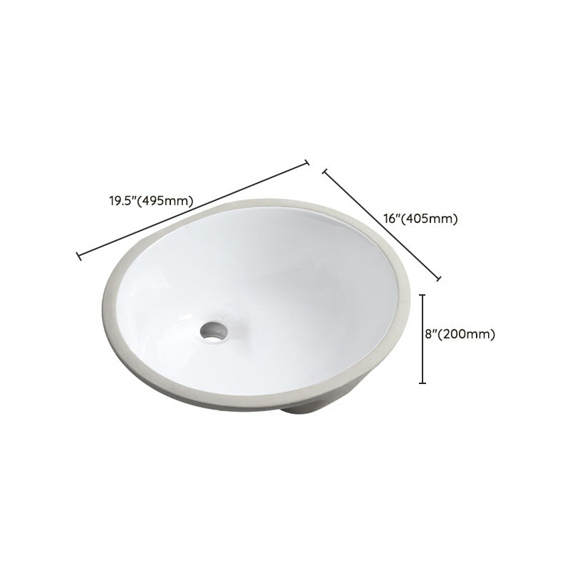 Modern Oval Wash Stand Ceramic Table Installation Bathroom Sink