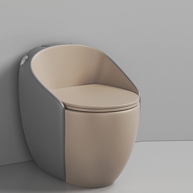 Contemporary Floor Mounted Flush Toilet Siphon Jet Toilet Bowl for Washroom