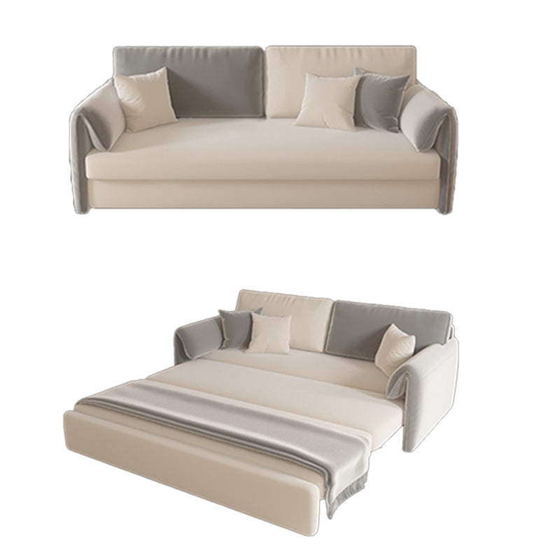 Contemporary Foldable Futon Sleeper Gray Futon Sleeper Sofa Bed