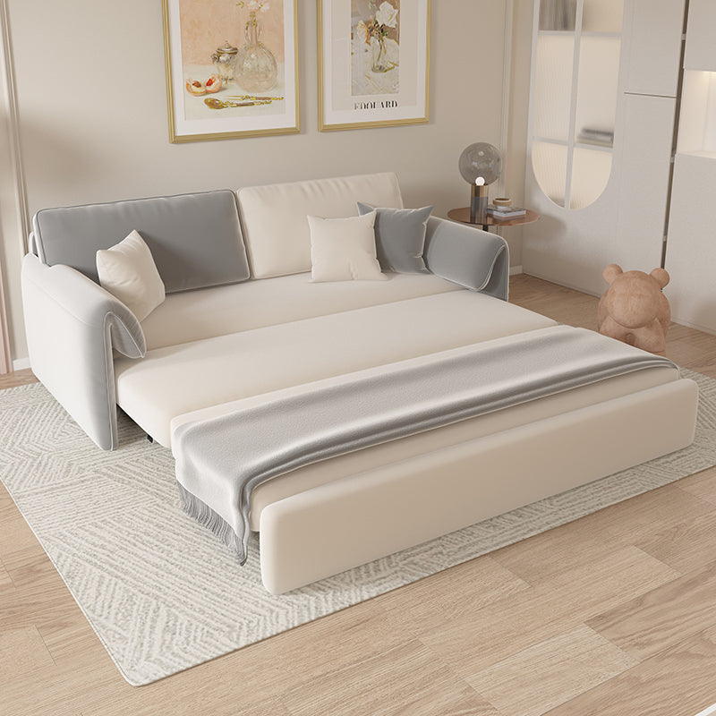 Contemporary Foldable Futon Sleeper Gray Futon Sleeper Sofa Bed