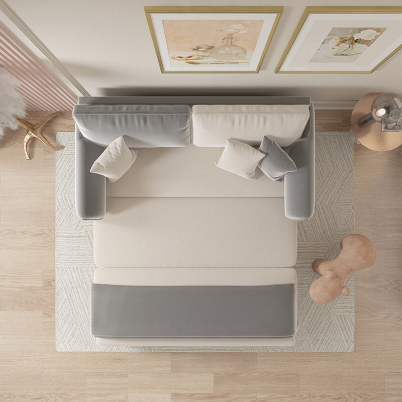 Contemporary Foldable Futon Sleeper Gray Futon Sleeper Sofa Bed