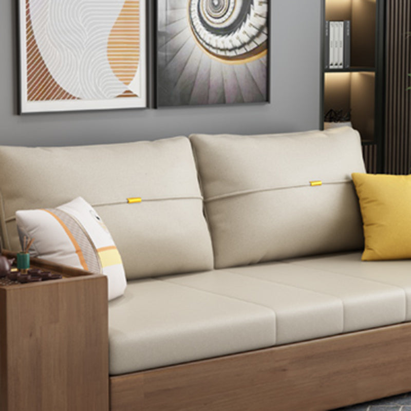 31" Wide Contemporary Sleeper Sofa Futon Leather Storage Sleeper Sofa