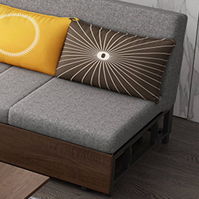 29" Wide Contemporary Sleeper Sofa Futon Gray Storage Sleeper Sofa