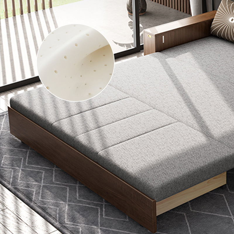 29" Wide Contemporary Sleeper Sofa Futon Gray Storage Sleeper Sofa