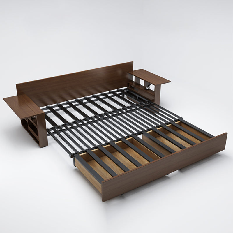 30" Wide Contemporary Sleeper Sofa Futon Gray Storage Sleeper Sofa