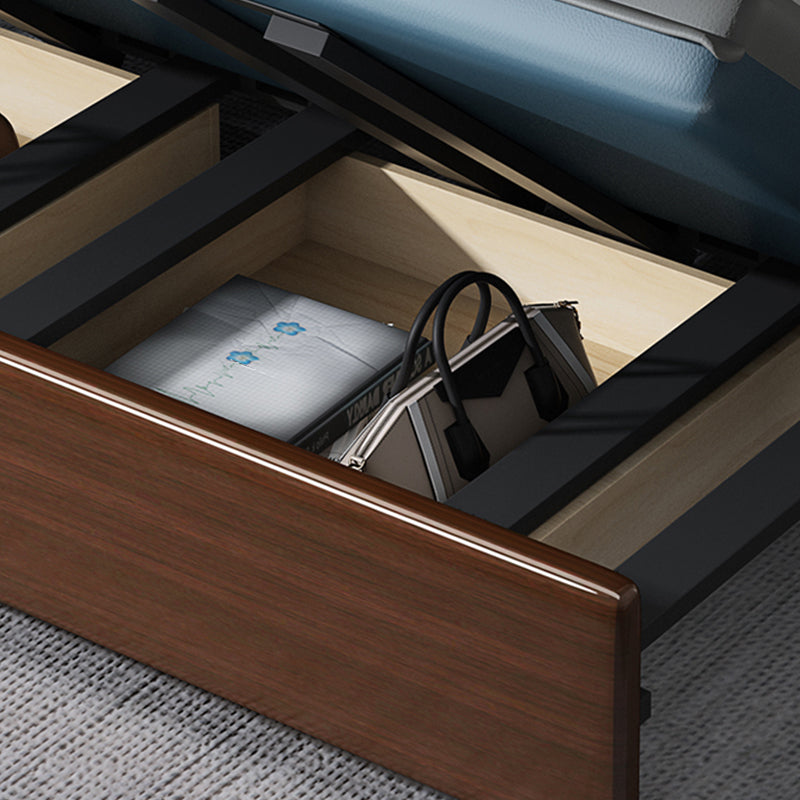 Modern Faux Leather Sleeper Sofa 31.45"H Upholstered Square Arms Sofa Bed