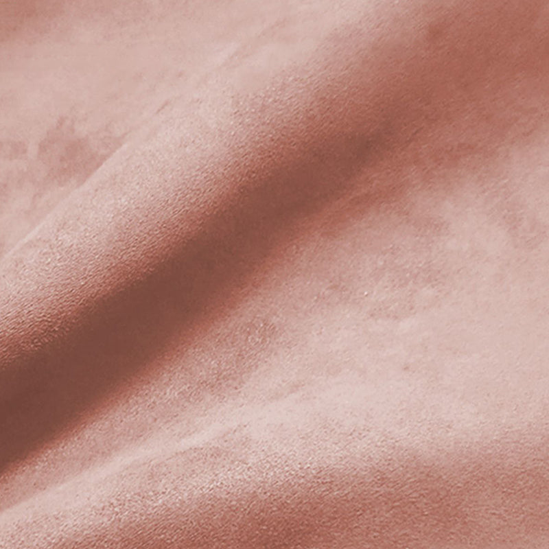 Modern Flared Arm Sofa Bed in Pink Faux Leather Sleeper Sofa with Storage