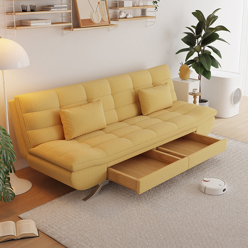 21" Wide Glam Sleeper Sofa Pillow Included Storage Sleeper Sofa