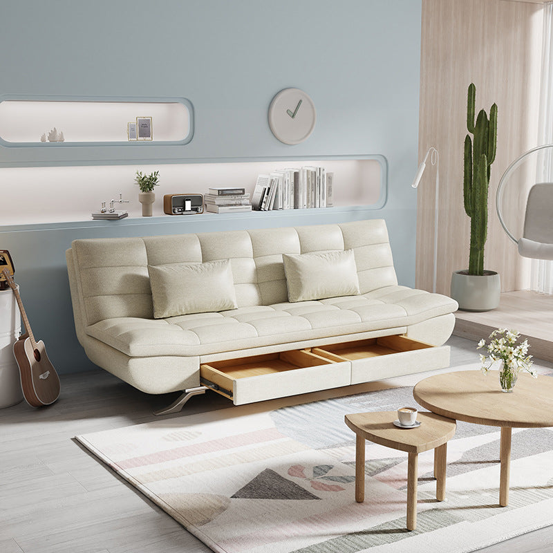 21" Wide Glam Sleeper Sofa Pillow Included Storage Sleeper Sofa