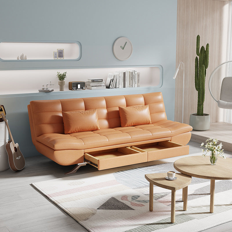 21" Wide Glam Sleeper Sofa Pillow Included Storage Sleeper Sofa