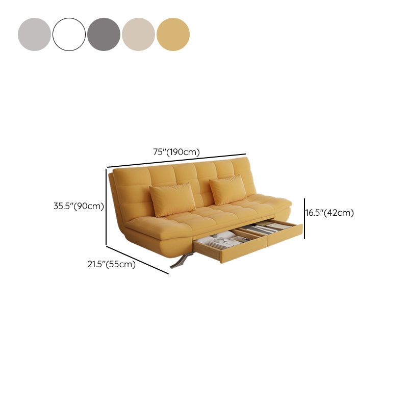 21" Wide Glam Sleeper Sofa Pillow Included Storage Sleeper Sofa