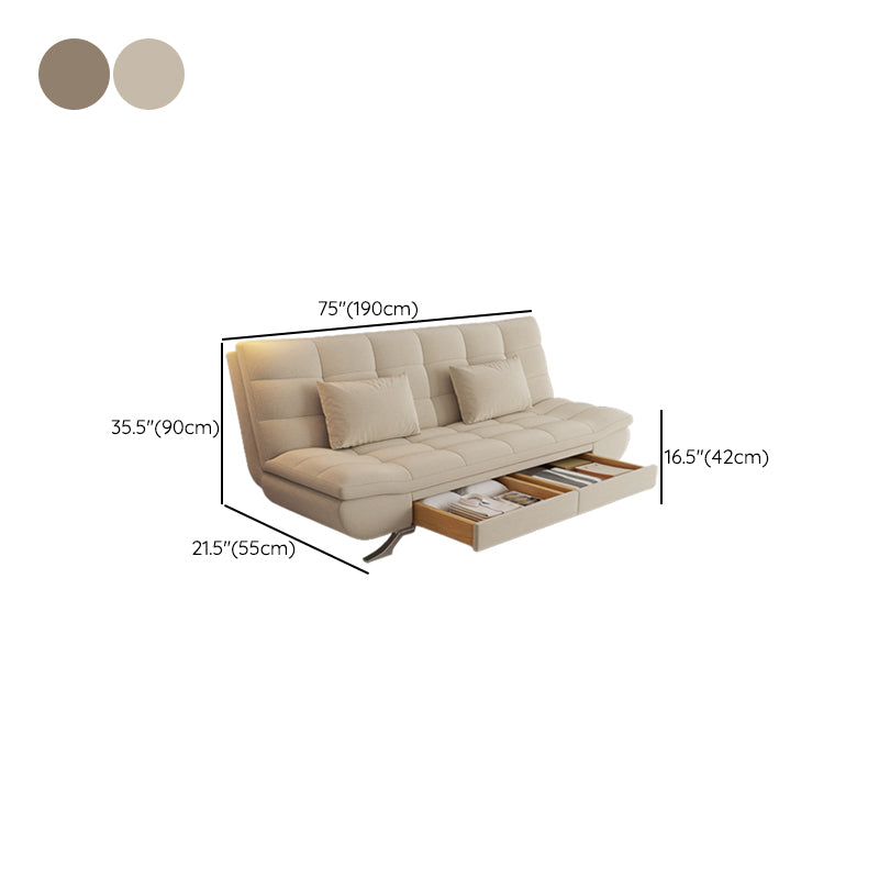 21" Wide Glam Sleeper Sofa Pillow Included Storage Sleeper Sofa