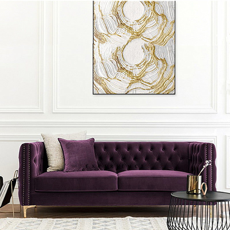 33" Wide Glam Sleeper Sofa Pillow Included Tufted Back Sleeper Sofa