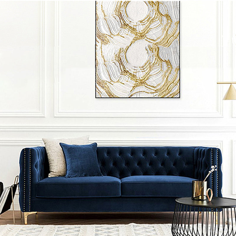 33" Wide Glam Sleeper Sofa Pillow Included Tufted Back Sleeper Sofa