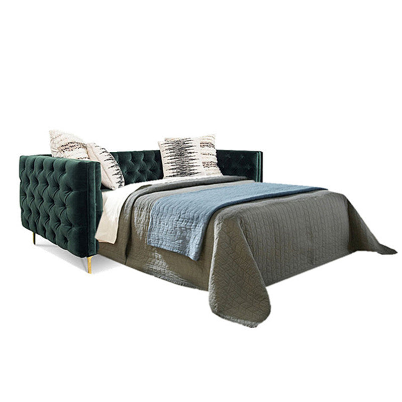 33" Wide Glam Sleeper Sofa Pillow Included Tufted Back Sleeper Sofa