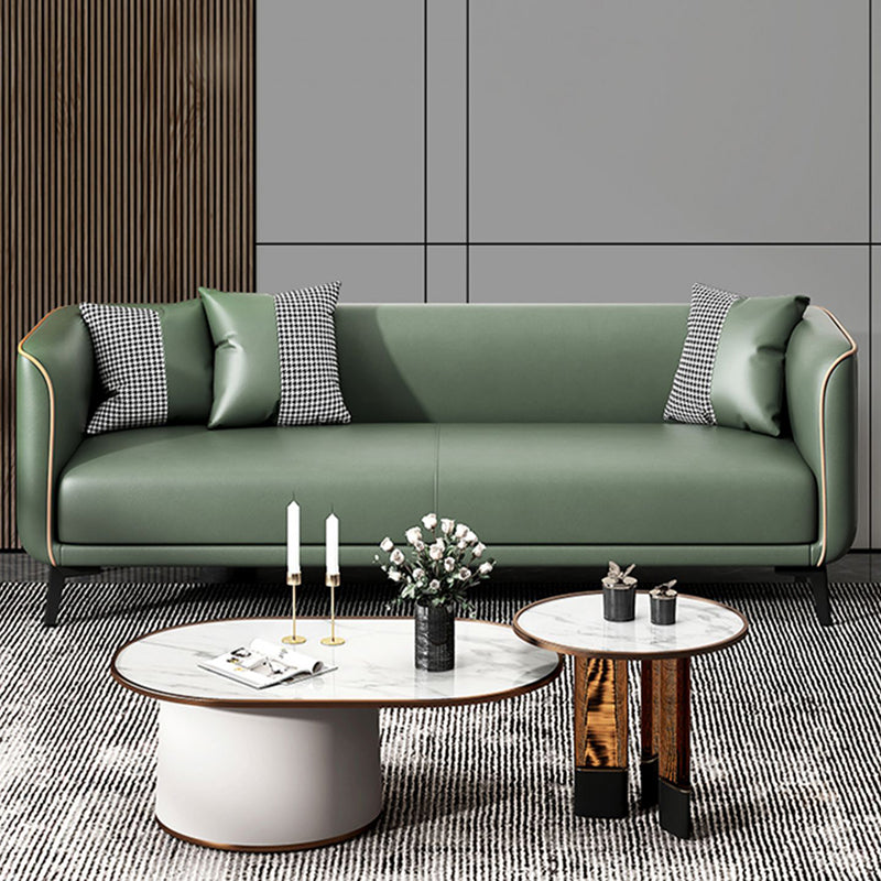 Modern Square Arm Standard Sofa Metal Legs Settee for Living Room