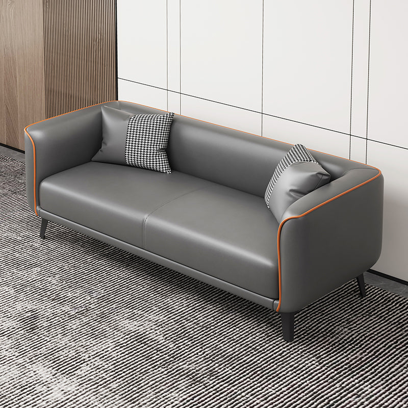 Modern Square Arm Standard Sofa Metal Legs Settee for Living Room
