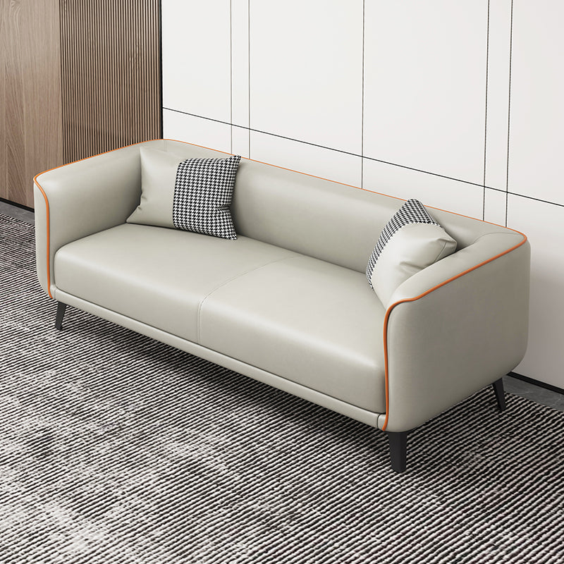 Modern Square Arm Standard Sofa Metal Legs Settee for Living Room