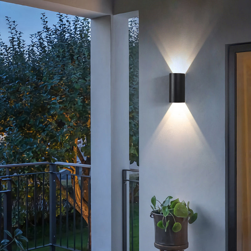 Metal Wall Lamp Modern 2 Lights Wall Mounted Lighting for Outdoor