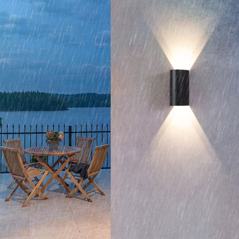 Metal Wall Lamp Modern 2 Lights Wall Mounted Lighting for Outdoor