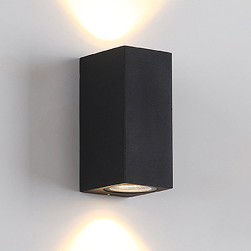 Metal Wall Lamp Modern 2 Lights Wall Mounted Lighting for Outdoor