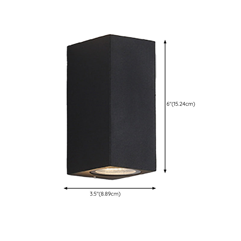Metal Wall Lamp Modern 2 Lights Wall Mounted Lighting for Outdoor