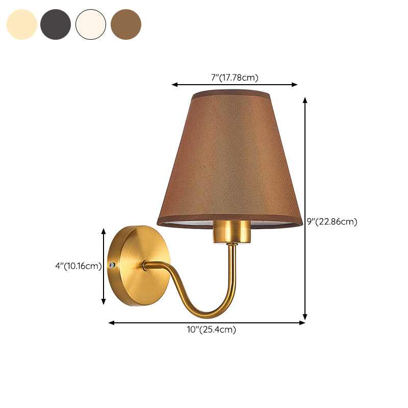 Modernism Wall Sconce Fabric Shade Sconce Lighting for Living Room
