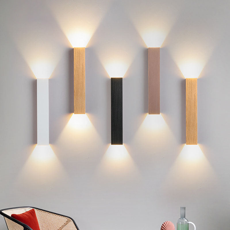 Metal Rectangle Wall Mount Lamp Simple Wall Mounted Light Fixture