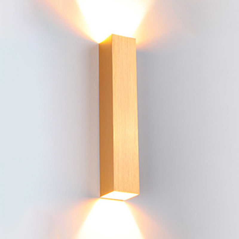 Metal Rectangle Wall Mount Lamp Simple Wall Mounted Light Fixture