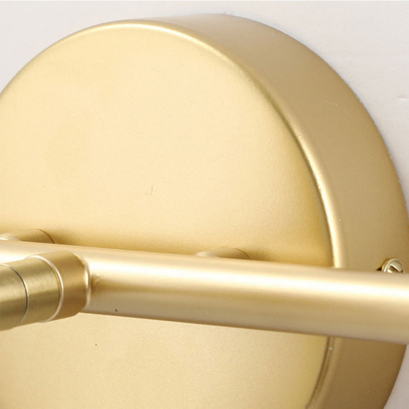 1 / 2 / 3 - Light Wall Sconce Adjustable Iron & Glass Post Modern Wall Lighting in Gold