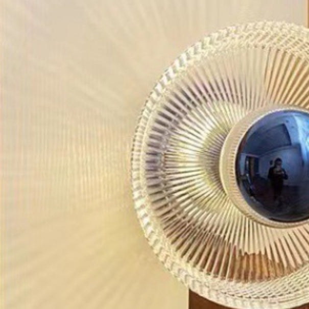 Contemporary Clear Glass Wall Mounted Fixture Round Wall Lighting
