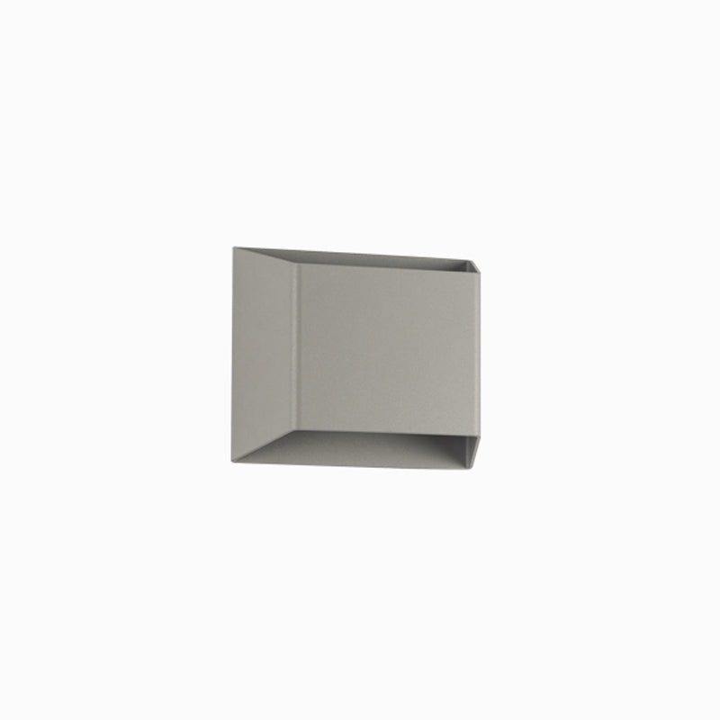 Grey Aluminum LED 1 - Light Wall Fixture Square Wall Mounted Lighting