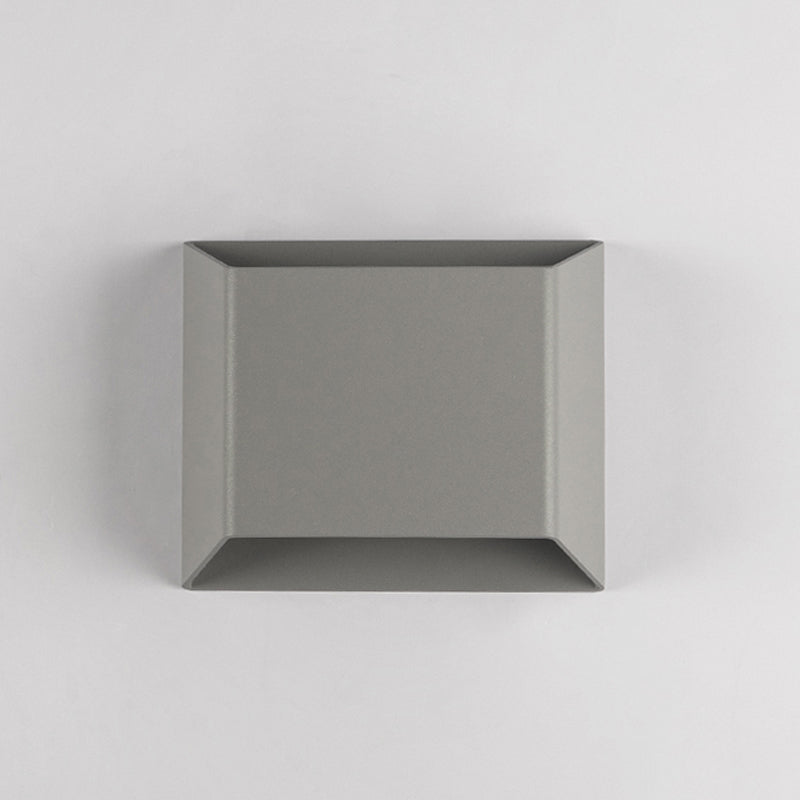 Grey Aluminum LED 1 - Light Wall Fixture Square Wall Mounted Lighting