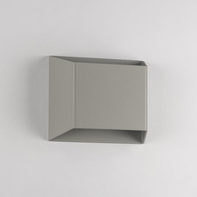 Grey Aluminum LED 1 - Light Wall Fixture Square Wall Mounted Lighting