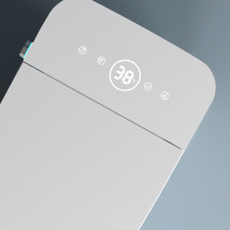 Contemporary White Floor Standing Bidet With Remote and Horizontal Spray