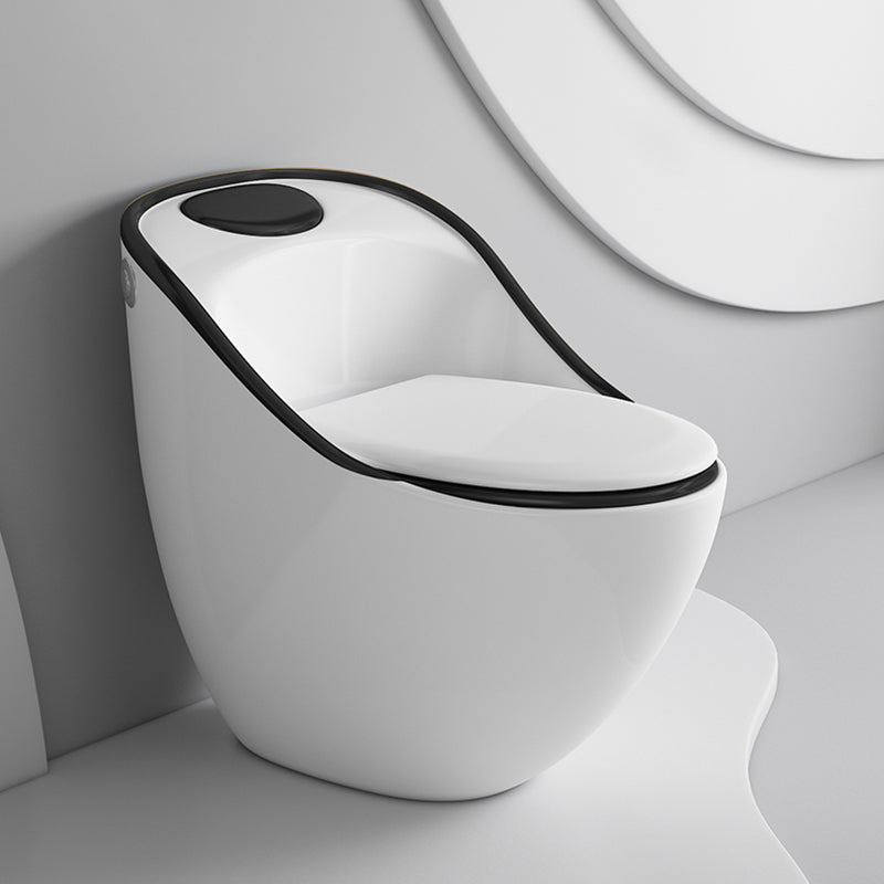Modern Toilet Bowl All In One Floor Mounted Porcelain Flush Toilet
