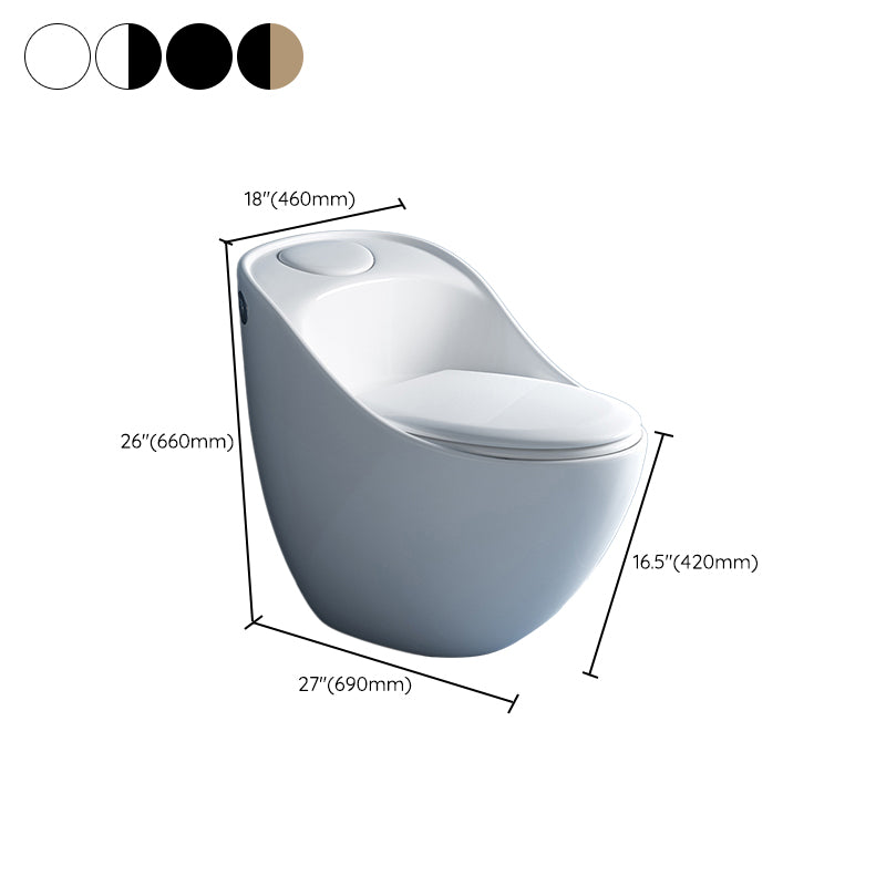 Modern Toilet Bowl All In One Floor Mounted Porcelain Flush Toilet