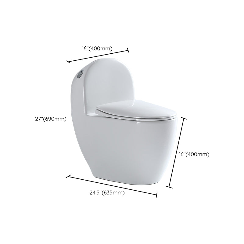 Modern Toilet Bowl All In One Floor Mounted Porcelain Flush Toilet