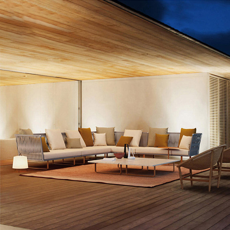 Tropical with Cushions Patio Sofa Water Resistant Outdoor Patio Sofa