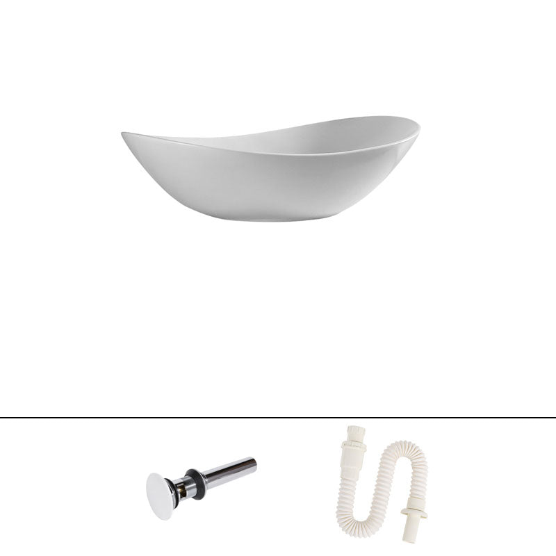 Contemporary Vessel Bathroom Sink Porcelain Vessel Lavatory Sink